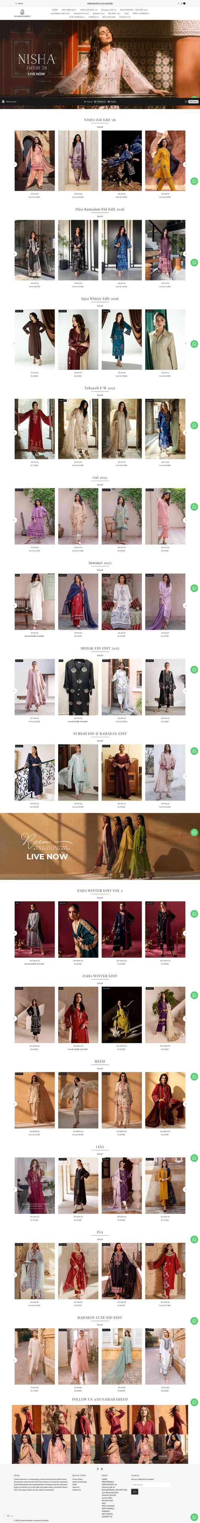 Zunaira Hameed website